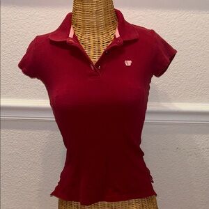 Vintage y2k Aeropostale Burgundy Polo